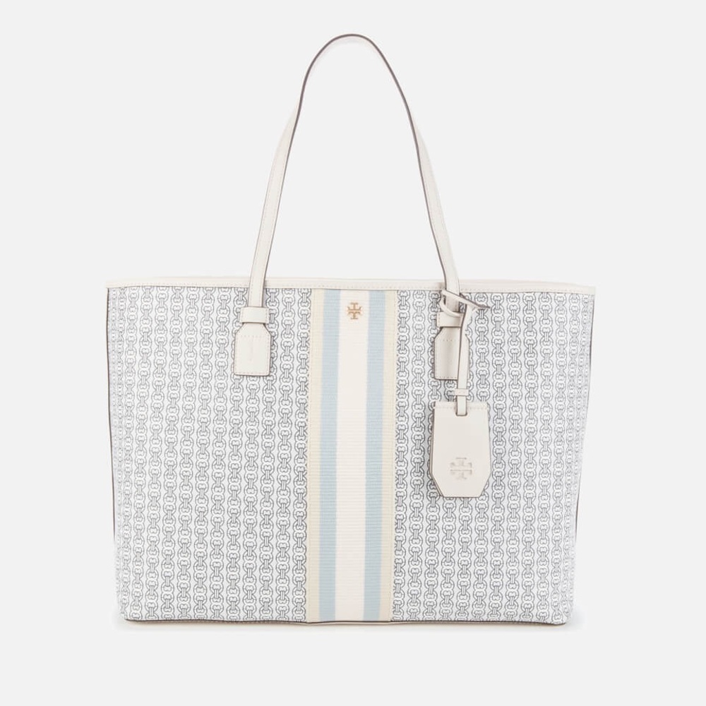 EUC TORY BURCH GEMINI LINK TOTE W/DUSTER BAG